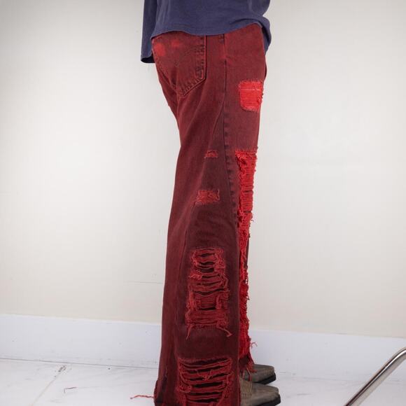 Custom wide leg baggy flared jeans - Picture 5 of 8